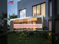 Aanpassing van de grootte van de ronde staaf van aluminium voor bouwprojecten met aluminiumpergola