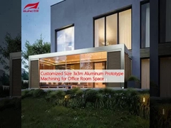 Op maat gemaakte grootte 3x3m Aluminium prototype bewerking voor kantoorruimte