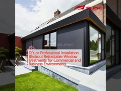 DIY of professionele installatie Blackout Intrekbare vensterbehandelingen voor commerciële en zakelijke omgevingen