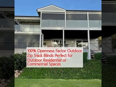 100% openheidsfactor Buiten Zip Track blinds Perfect voor buitenwoningen of commerciële ruimtes