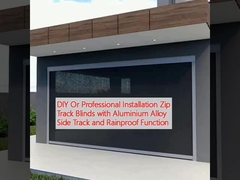 DIY of professionele installatie Zip Track Blinds met Aluminiumlegering Side Track en Rainproof Functie