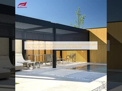 Aanpasbare blackout terugtrekbare vensterbehandeling met zijdelingse baan van aluminiumlegeringsmateriaal