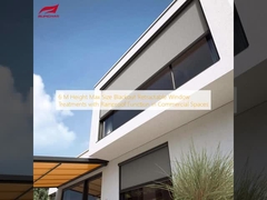 6 M Hoogte Max. Afmeting Verduisterende Intrekbare Raambekleding met Regenbestendige Functie in Commerciële Ruimtes