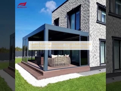 Tuin gemotoriseerde aluminium pergola 4x4m afstandsbediening/Smart Home integratie maat